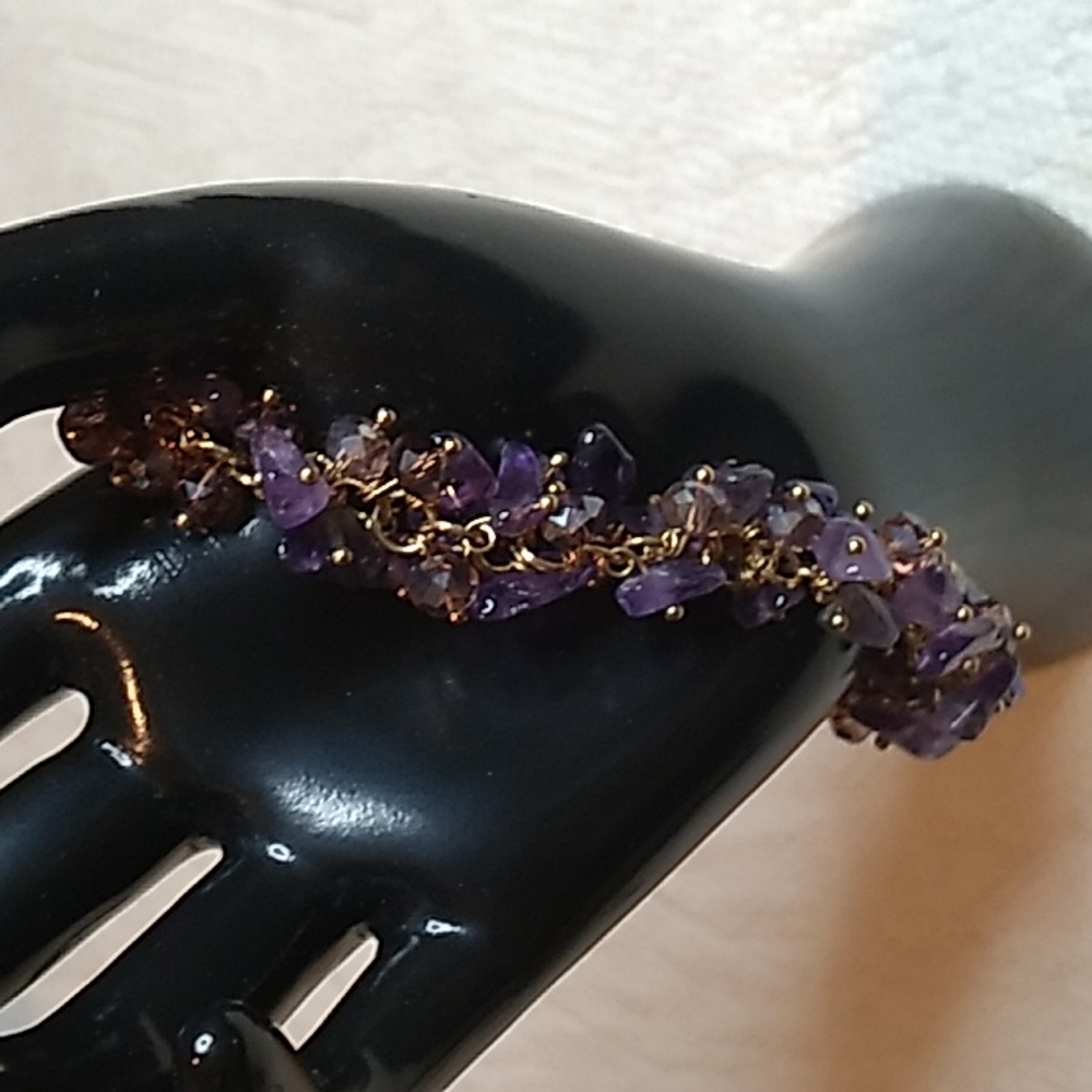 Amethyst bracelet gorgeous and one of a kind.